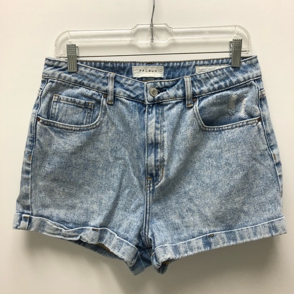 Pacsun high rise denim mom shorts. - Picture 2 of 8